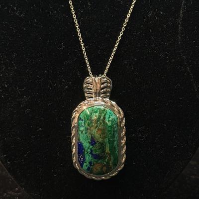 RARE Azurmalachite Necklace, Fragile