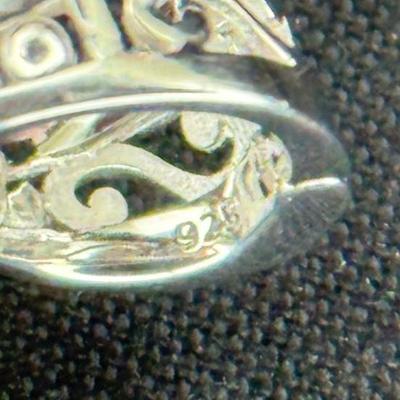 Sterling 925 Rhodium Plated Rainbow Necklace