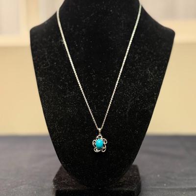 Oval Turquoise Necklace