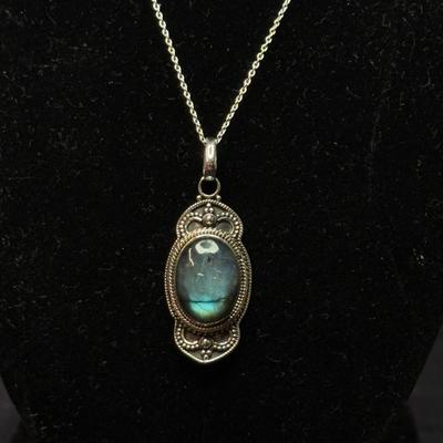 Labradorite Double Flash Necklace