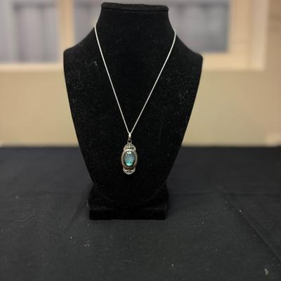 Labradorite Double Flash Necklace