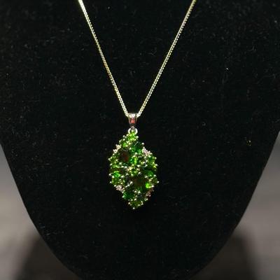 Chrome Diopside Fancy Pendan and necklace