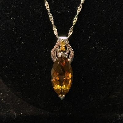 Champagne Quartz Yellow Sapphire Checkerboard