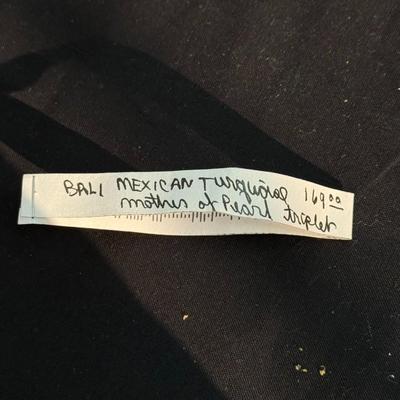 BALI MEXICAN TURQUOIZE MOTHER OF PEARL