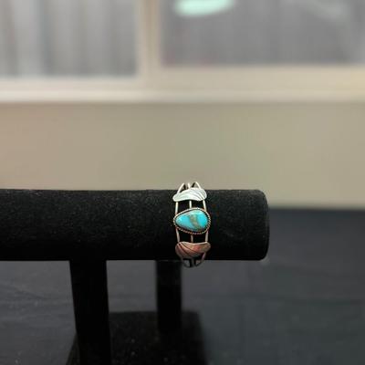 Vintage Navajo Tribal Turquoise Bracelet Sterling Silver