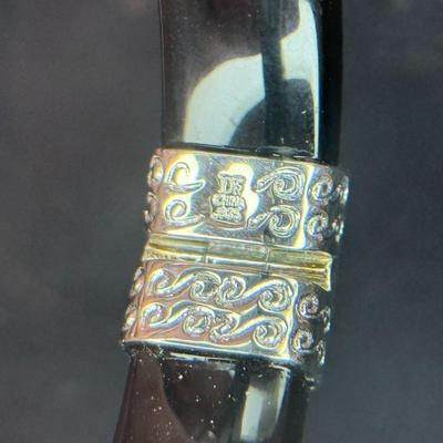 Black Ogate & Micro Opal