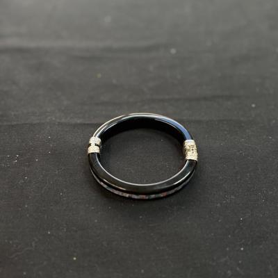 Black Ogate & Micro Opal