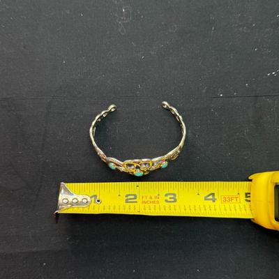 Carolyn PollackSterling with sleeping beauty turquoise Cuff Bracelet