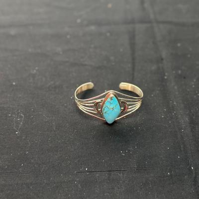 RB Turquoise Cuff Bracelet (925)