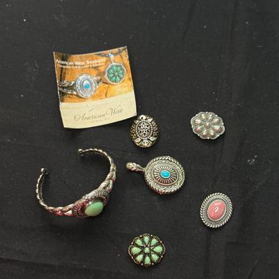 American West Jewelry Bracelet and pendents