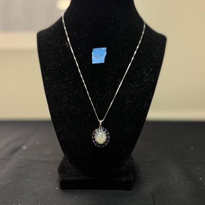 Rainbow Moon Stone Necklace