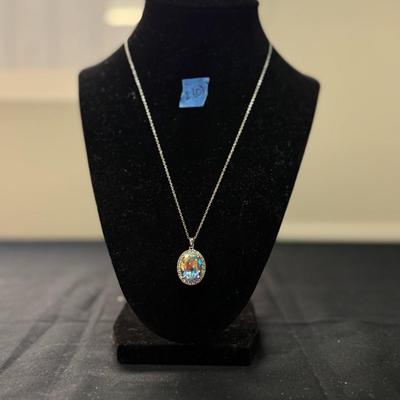 Cubic Zirconia Rainbow necklace