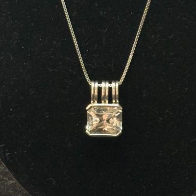 Sterling Silver Sapphire necklace