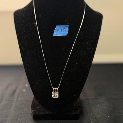 Sterling Silver Sapphire necklace