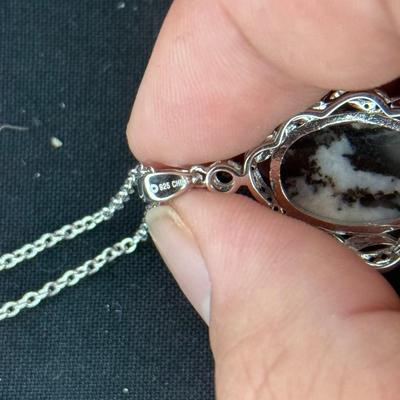 Artisan Southwest White Buffalo Turquoise Black Onyx Accent Modern Pendant