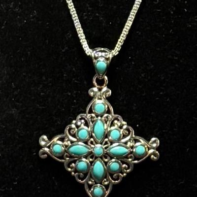 Turquoise pendandt necklace