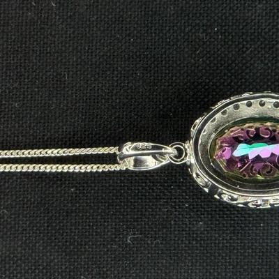 Mystic topac necklace