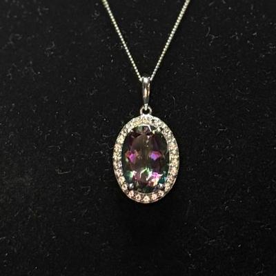 Mystic topac necklace