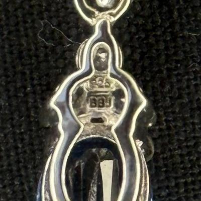 Blue Sapphire Oval necklace