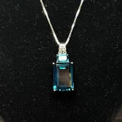 London Blue Topar Necklace