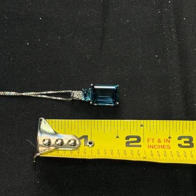 London Blue Topar Necklace