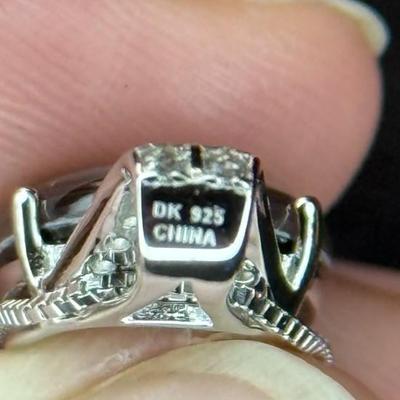 and w/ white zirconia necklace