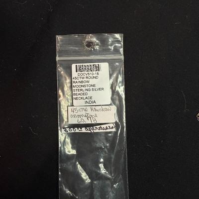 Necklace Rainbow Moonstone (45 CTW) (925)