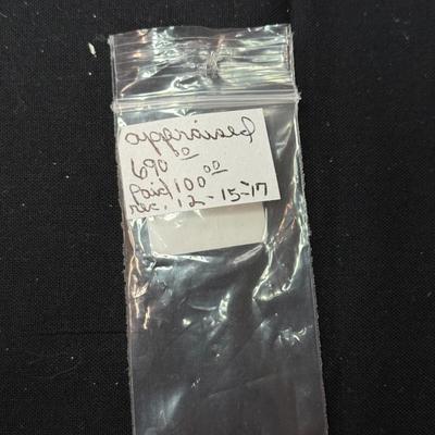 Green stone and white diamond bracelet