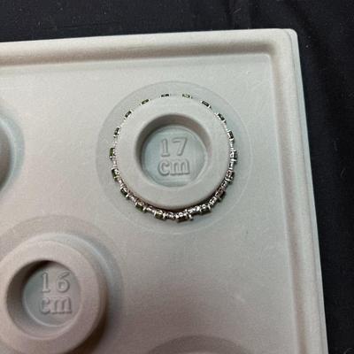 Chrome Diopside w/ white diamond zicronia (925)