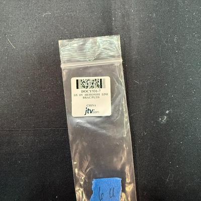 Sterling Silver Hessonite Line Bracelet