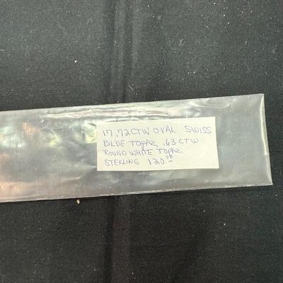 Oval Swiss Blue Topaz (925)