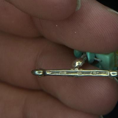 Turquoise Sterling Toggle Bracelet