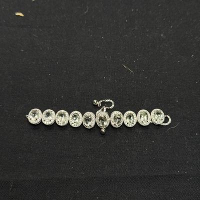 White Topaz Bolo Bracele (925)