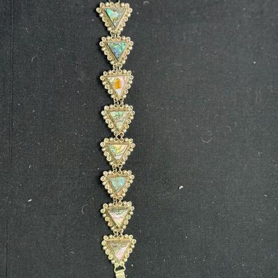 Mexican Sterling Silver Abalone Shell 