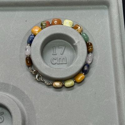 Jay King Sterling Silver Multi Gemstone Bracelet