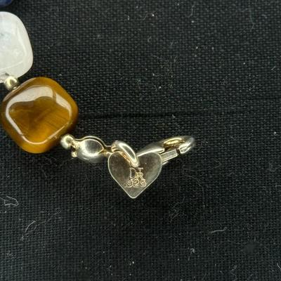 Jay King Sterling Silver Multi Gemstone Bracelet