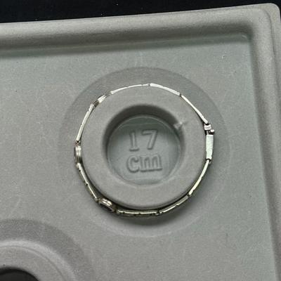 Vintage Sterling Silver Meander Link Bracelet