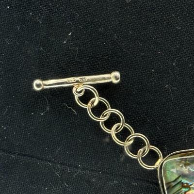 Multi-Color Mexican abalone Bracelet