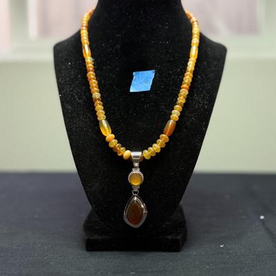 Jay King DRT Mine Finds Sterling Silver Graduated Confetti Opal Necklace