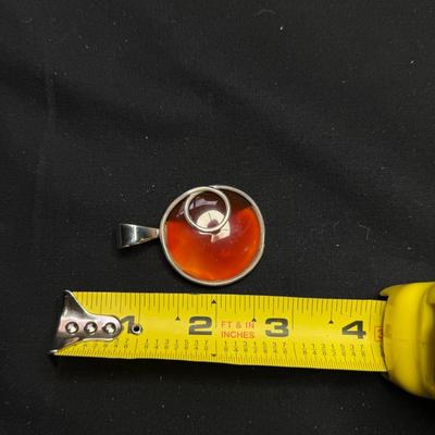 Jay King Carmelian Pendant Necklace