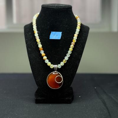 Jay King Carmelian Pendant Necklace