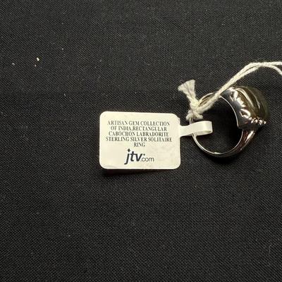 Green Stone Prong Ring