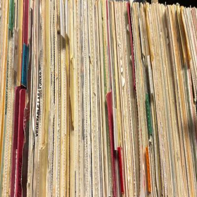 Vintage Cole Steel File Full of Recipes