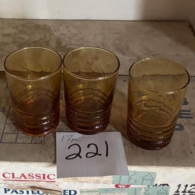 17 Piece Juice Glass Set