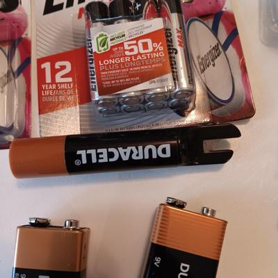 AN ASSORTMENT OF BATTERIES