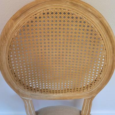 Cane Back French Style Chair & Pillow (B2-EL)