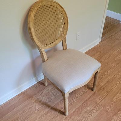 Cane Back French Style Chair & Pillow (B2-EL)