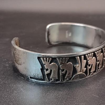 14K AND STERLING SILVER BRACELET 37.57g