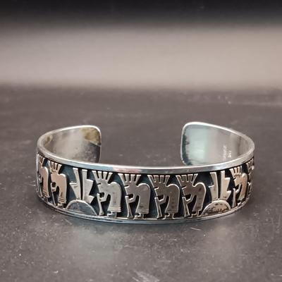 14K AND STERLING SILVER BRACELET 37.57g