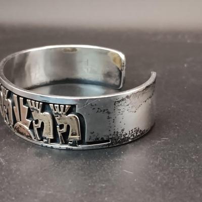 14K AND STERLING SILVER BRACELET 37.57g